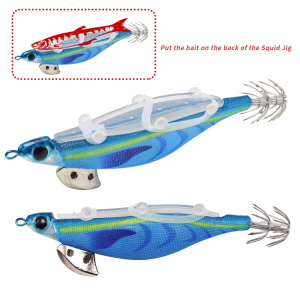 1pc Luminous Wooden Shrimp Bait - Image 2