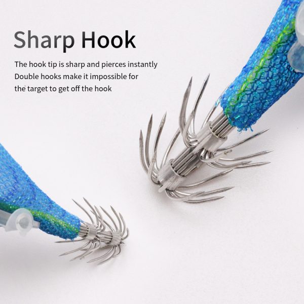 1pc Luminous Wooden Shrimp Bait - Image 4