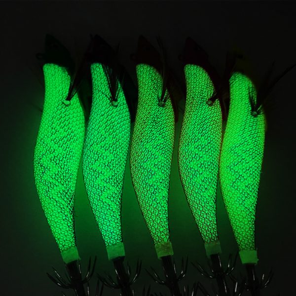 5pcs Luminous Wooden Shrimp Bait - Image 6