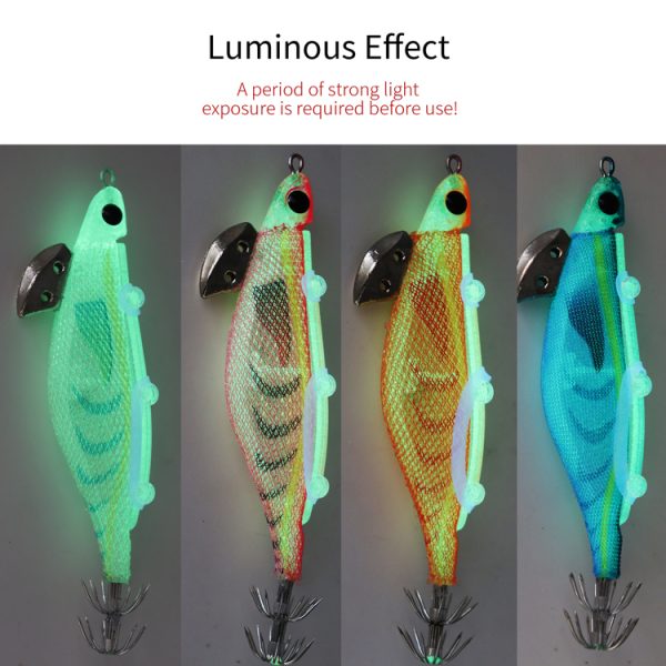 1pc Luminous Wooden Shrimp Bait - Image 7