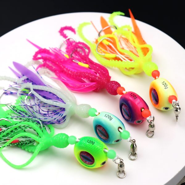 Saltwater Fishing JIG Octopus String Hooks - 图片 9