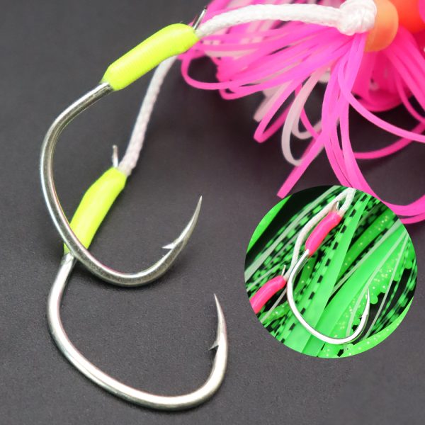 Saltwater Fishing JIG Octopus String Hooks - 图片 8