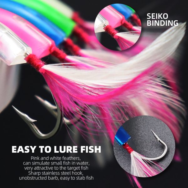 Boat Trolling Fishing Bowhorn Hooks - 图片 5
