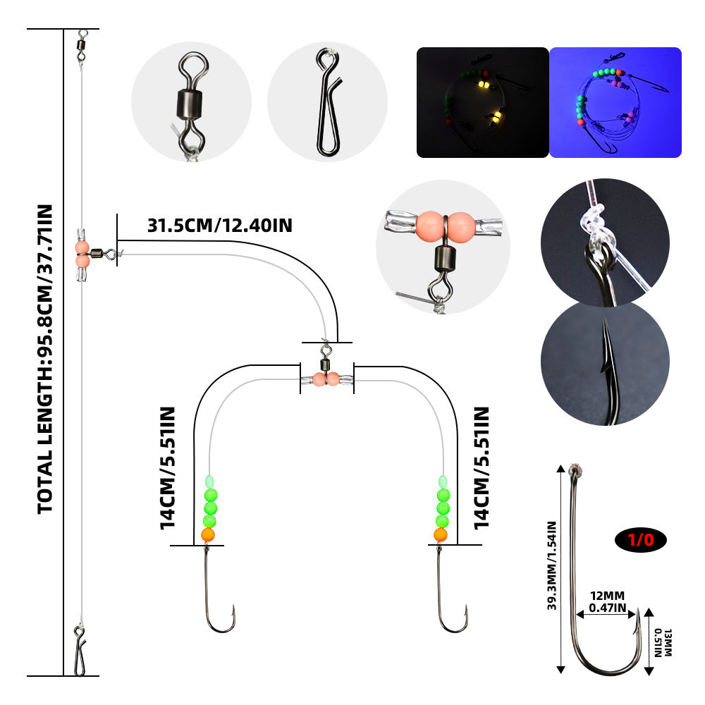 Wishbone Rig Sea Fishing Rigs - Image 2