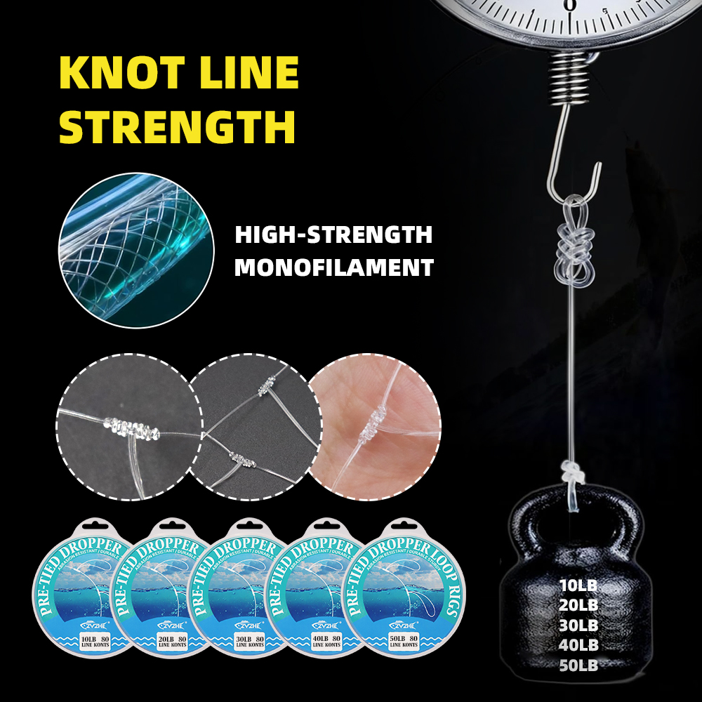 Pre-Tied Dropper Loop Rigs. Fishing Line Spool - Image 10