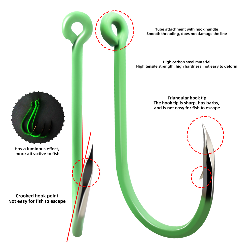 Glow in dark Circle Chinu Hook - Image 5