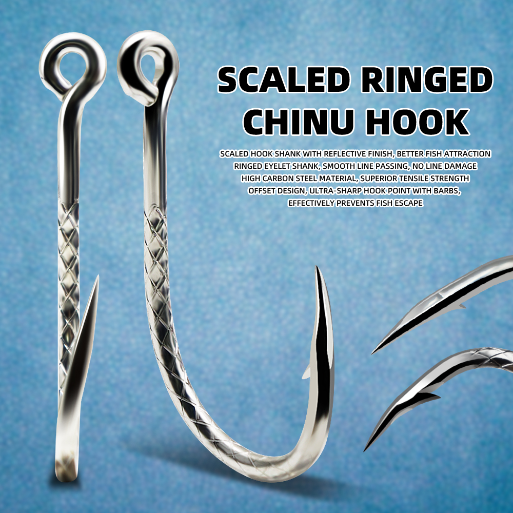 Scaly Patterns Fishing Chinu Hook - Image 2
