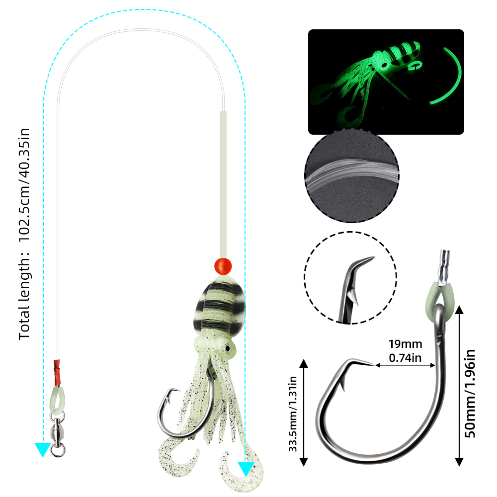 Fishing Leader Soft Bait Rigs - Image 3
