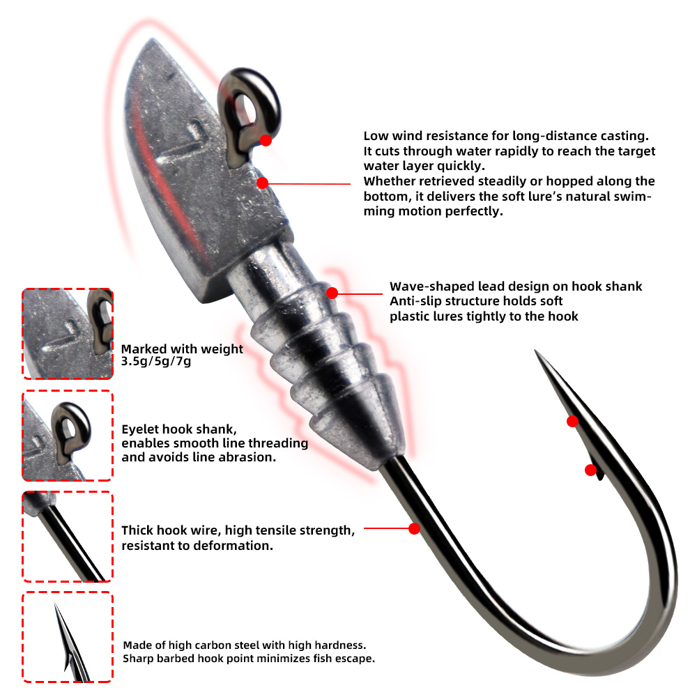 JIG Head Hooks - 图片 5