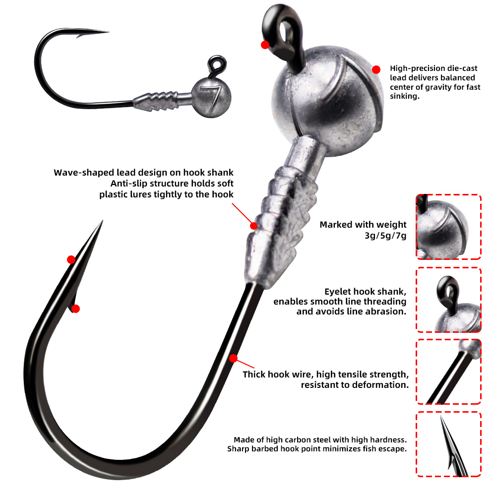 JIG Head Hooks - 图片 6