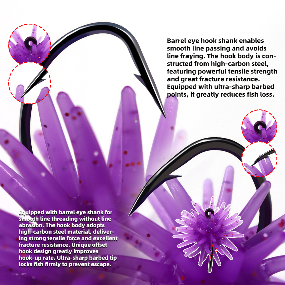 Sea Fishing Urchin Lure with Hooks - 图片 4