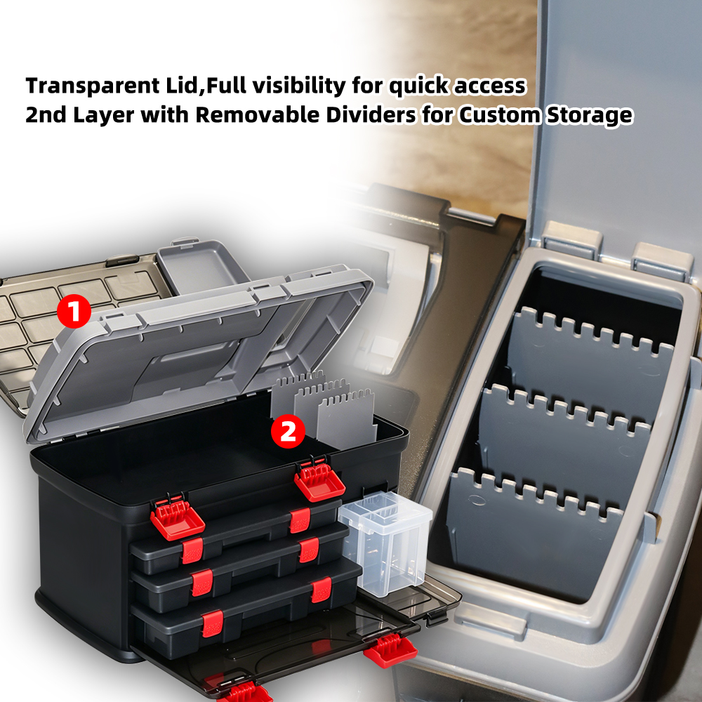 Large Size Fishing Tackle Storage Box - 图片 7