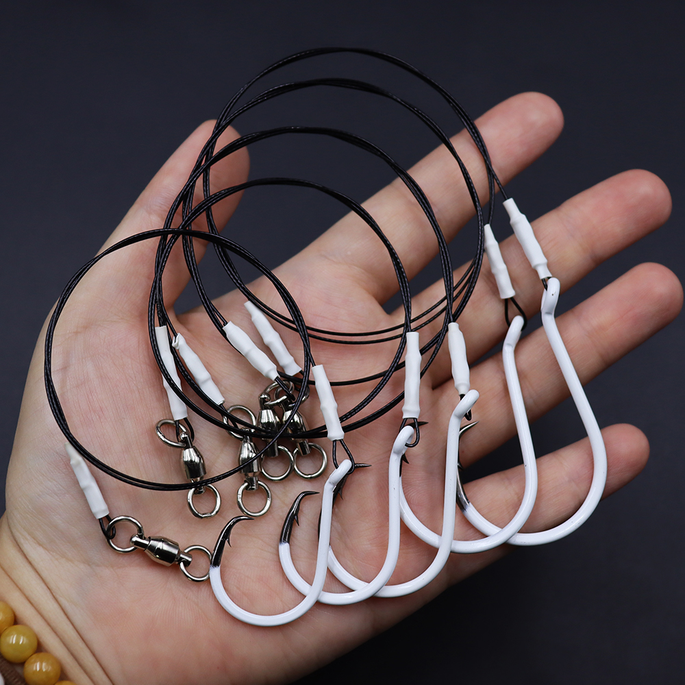 Fishing Leader Glow In Dark Circle Hook rigs - 图片 8