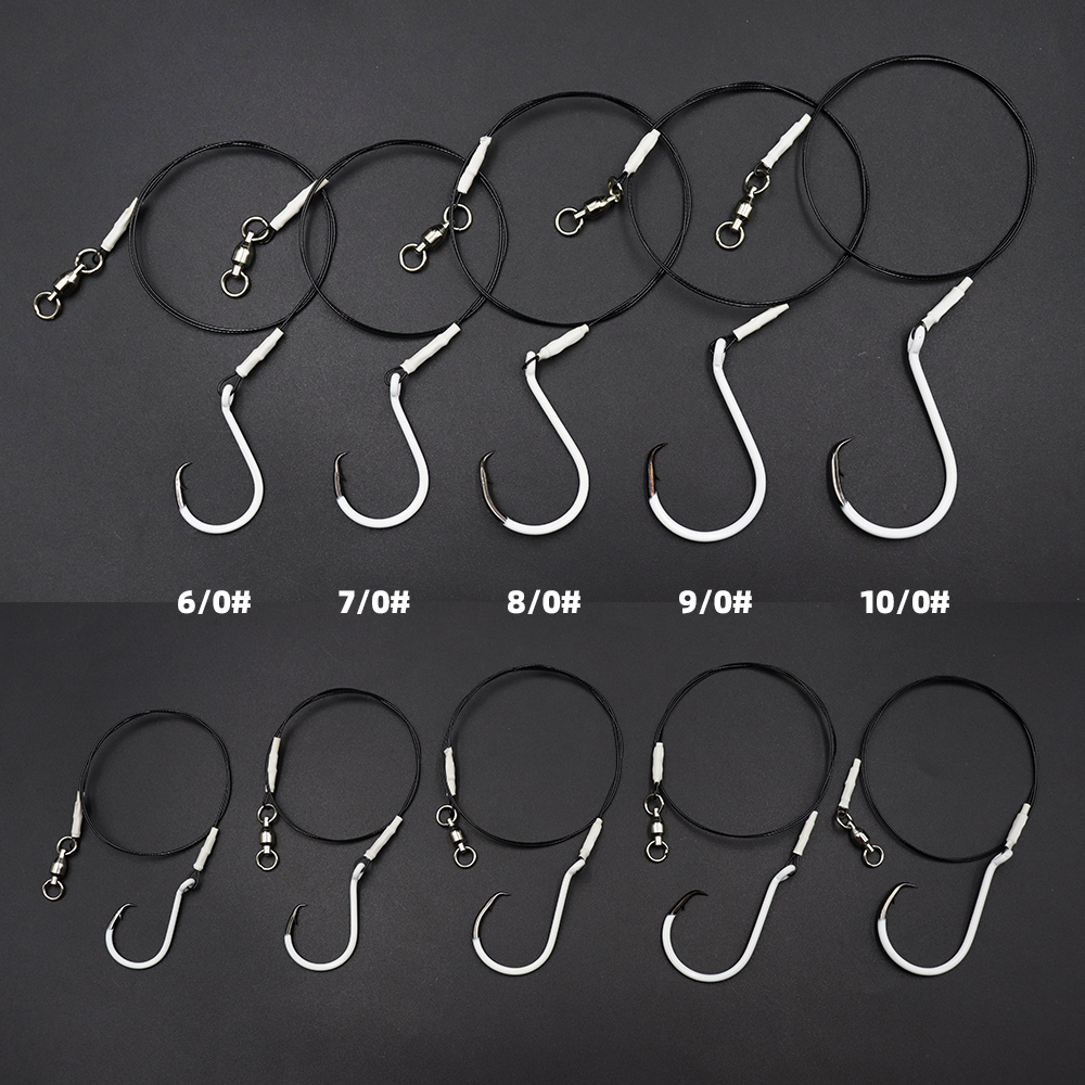 Fishing Leader Glow In Dark Circle Hook rigs - 图片 9