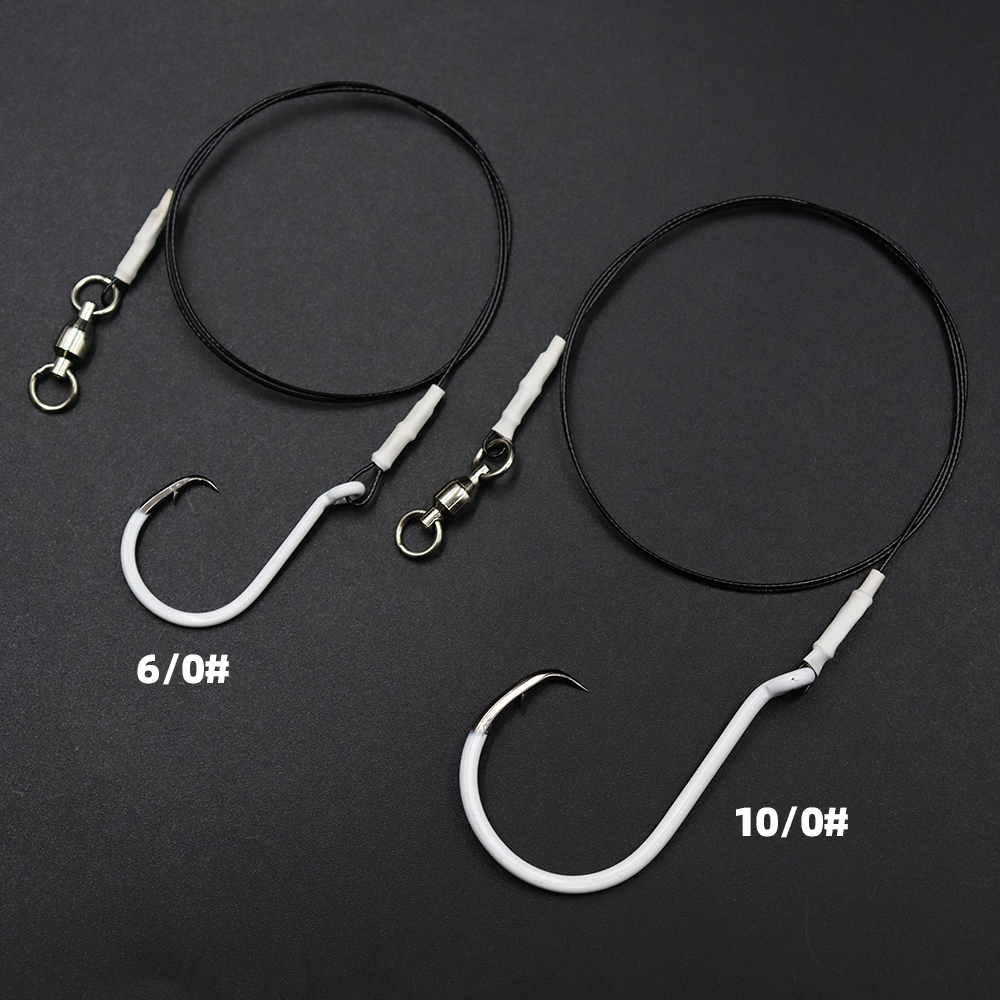 Fishing Leader Glow In Dark Circle Hook rigs - 图片 10
