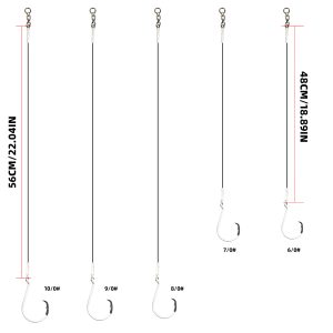 Fishing Leader Glow In Dark Circle Hook rigs
